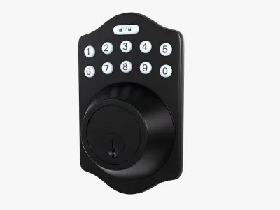 Electrical Door Lock with a Keypad A01 3D model