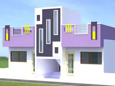 House design in hyderabad 3D model