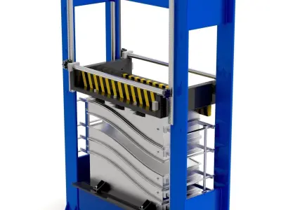 High frequency wood press machine 3D model