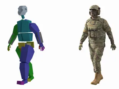  LCVP MK5 with Soldiers Rigged 