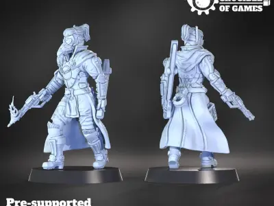 Empty Maiden pre-supported modular character 3D print model