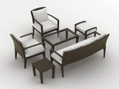 Dedon Panama Set 3D model