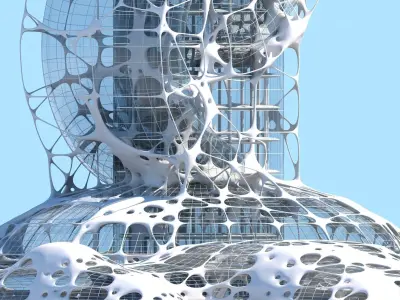 Futuristic Skyscraper 991 3D model