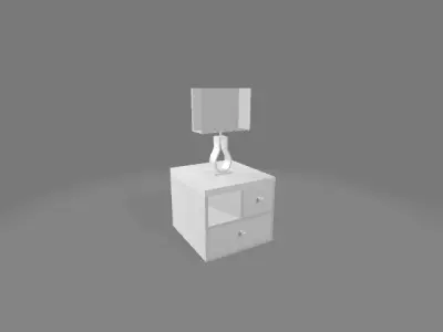 Modern side table 1003 Free 3D print model