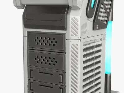 Sci Fi Terminal Collection 3D Model Pack