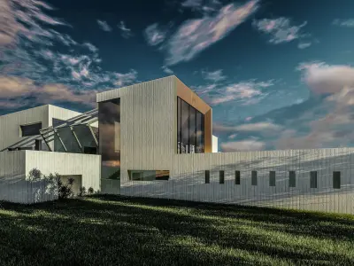 library Project on revit 3D model