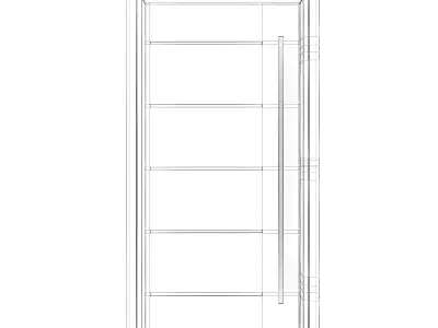 Metal Front Door 3D model
