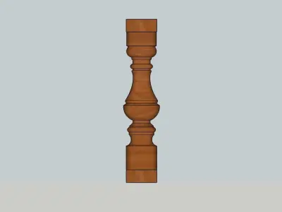 Baluster 3D Model Download 3D model Sketchup 3D model 3D model