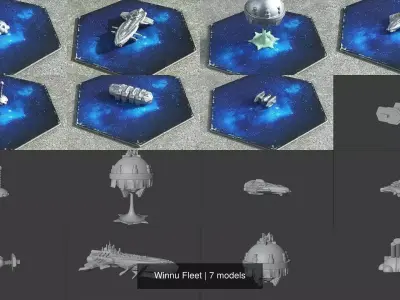 Winnu Fleet 3D Model Pack