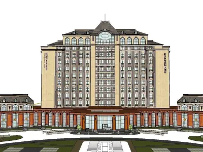 vacation spot-Resort-Fashion Leisure Hotel-0231 3D model