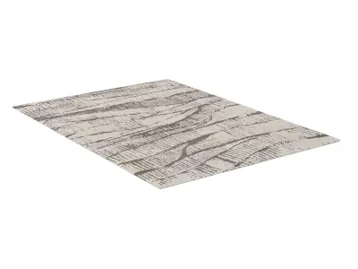 STRATI HAND-KNOTTED WOOL RUG 3D model