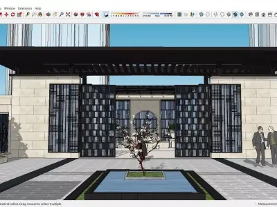 Sketchup Entrance B4 3D model