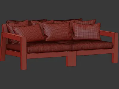 Lars daybed by Piet Boon 3D model