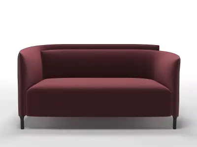 Hemicycle Settee 3D model