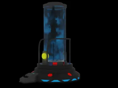 58Sci - fi Tube High Poly Model 3D model