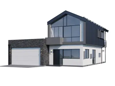 Modern house v48 3D model