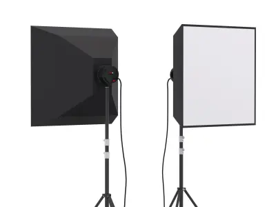 Softbox Studio Light 3D model