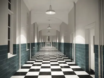 Asylum Mental Hospital 3D model
