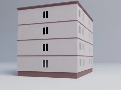 Apartment building 3D model
