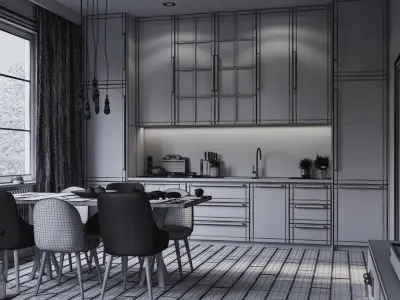 Archinteriors vol 64 for C4D - collection of modern apartments 3D model