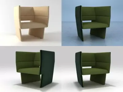 Cup Armchair 3D model