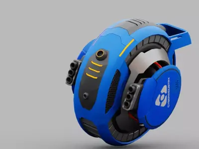 STREET FIGHTER BOT  RIGGED 3D model