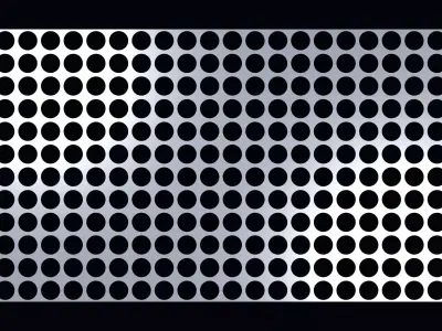 Perforated panel with 56 percent opening 25O73 3D model