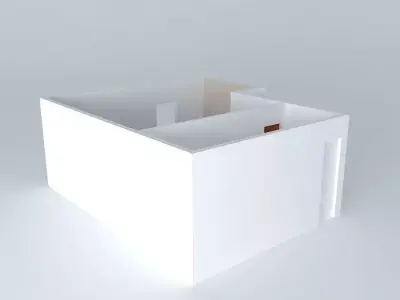 chrisorkut house with wooden door Free 3D model