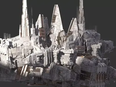 District 10 Mothership Tower 13 3D model