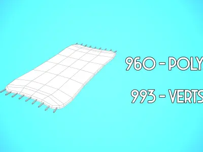 CARPET 01 - CARTOON STYLIZED Low-poly 3D model