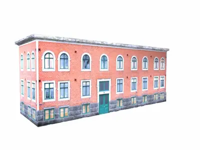 Building Lowpoly Low-poly 3D model buy
