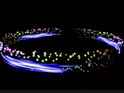 Unreal Engine 5 Colorful flowers  VFX effect animation Low-poly 3D model