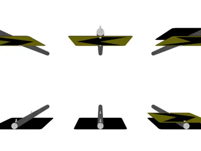 Chevron marker - Alignment marker plate 3D model