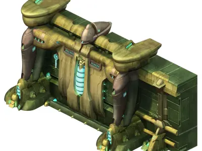 New Area - Underground Wall Entrance 01 3D model