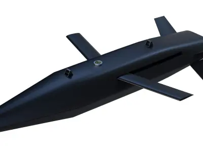 ISL IGB 50 guided bomb for attack UAVs Low-poly 3D model