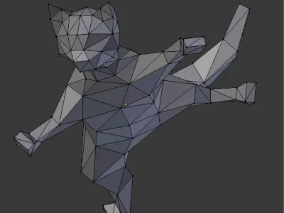 Cat climbing on window 3D print model