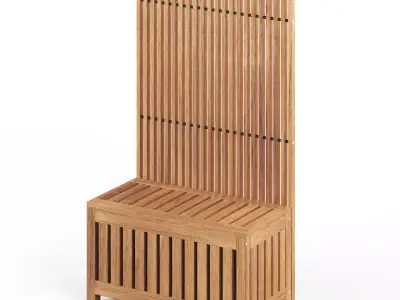 NAMMARO Storage box and privacy screen IKEA 3D model