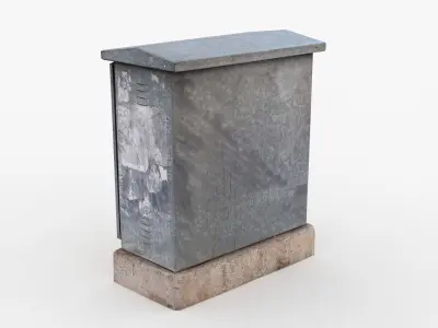 Distribution board 1 Scan Low-poly 3D model