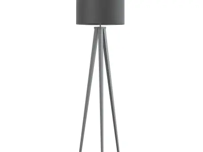 Black Floor Lamp 3D Model 3D model
