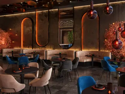 Restaurant Cafe Bar Pub Scene Render Ready  3D model