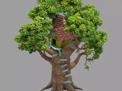 Plant - Tree House - Building 01 3D model