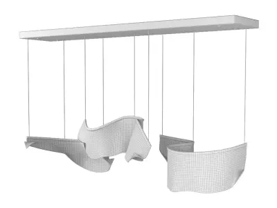 ET2 Lighting - Rinkle Modular 3-Light Pendant 3D model