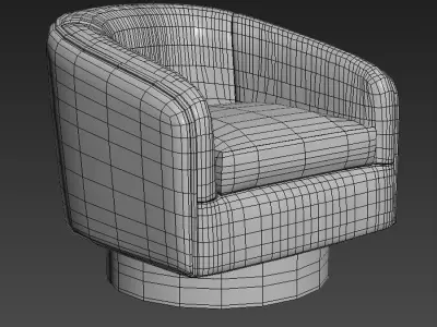 Roxy Swivel-Tilt Tub Chair 3D model