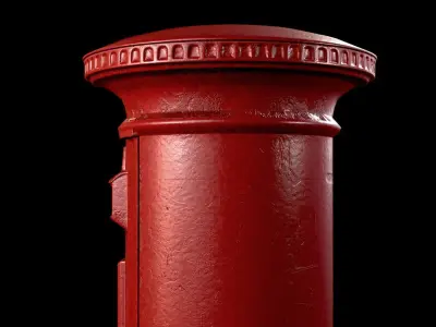 British Style Street Asset Pack Low-poly 3D model