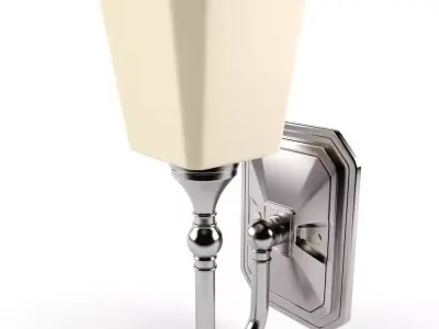 Wall lamp silver Free 3D model