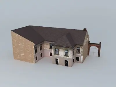 Old House Urban Low-poly 3D model