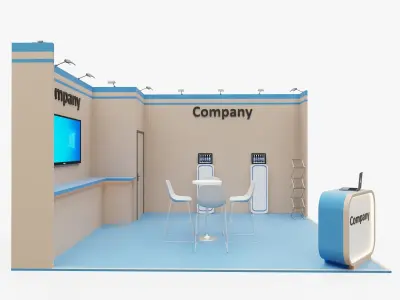 Exhibition stand 8 3D model