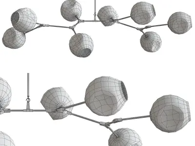 BRANCHING BUBBLES BB 08 03 Low-poly 3D model