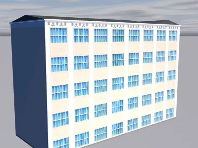 Flat house 3D model purchase
