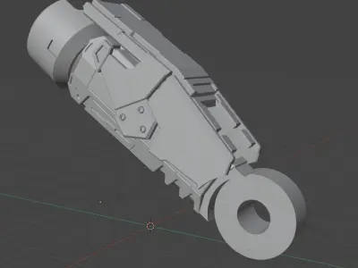 Posable Mech Walker 1-35th scale 3D print model